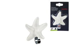 Крючок самоклеющийся Spirella Star 8.5cm пластик, бел