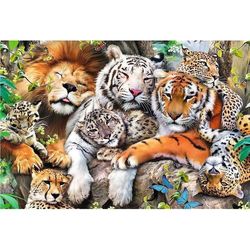 купить Головоломка Trefl 20152 Puzzles - 501 - Wild Cats in the Jungle в Кишинёве 