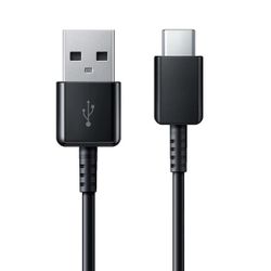 Original Sam. EP-TA20, Fast Travel Charger + Type-C Cable, Black