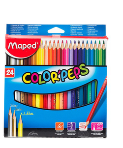 Creioane colorate MAPED  24 buc