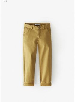Брюки ZARA Горчичный 9959/661/703