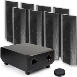 купить Колонки Hi-Fi LitheAudio 7.1 Wireless Surround Sound Cinema Kit With WiSA SoundSend (B-IO1-W-71SS-B) в Кишинёве 