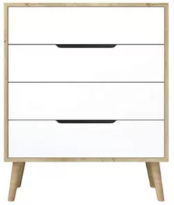 купить Комод Trendy Flora-Sapphire Oak, White, 78x95x45cm (GTR008147) в Кишинёве 