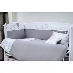 купить Детское постельное белье PernaMea Set lenjerie 8 piese Confort Stele Gri (PM.100042/1) в Кишинёве 