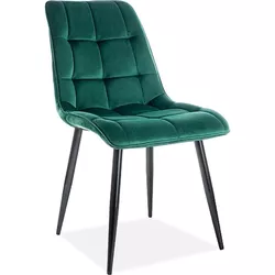 купить Стул Signal Chic velvet zielony bluvel 78/ met. czar в Кишинёве 