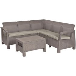 купить Садовая мебель Keter Corfu Relax Set Cappuccino/Sand (227845) в Кишинёве 