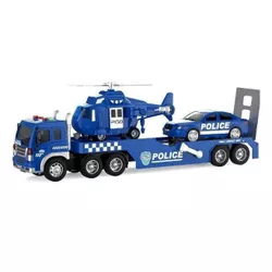 cumpără Mașină Wenyi WY578A Trailer de poliție cu inerție 1:16 cu elicopter (lumini, sunete) în Chișinău 