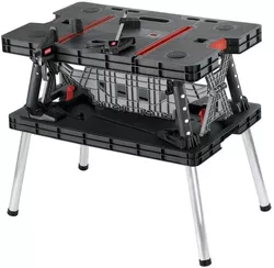 купить Стационарный инструмент Keter 57971 Banca de lucru pliabila Folding Work 85x55x75cm, max.453kg, neagra в Кишинёве 