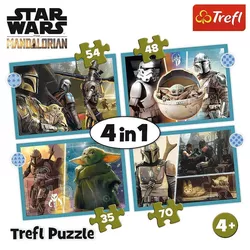 cumpără Puzzle Trefl 34397 Puzzles - 4in1 - The Mandalorian / Lucasfilm Star Wars The Mandalorian în Chișinău 