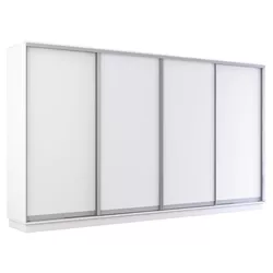 cumpără Dulap Mobildor-Lux Fox uși glisante din PAL (380x60x210H cm) Alb în Chișinău 