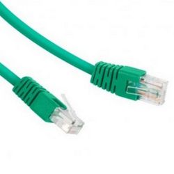 1 m, FTP Patch Cord  Green, PP22-1M/G, Cat.5E, Cablexpert, molded strain relief 50u" plugs