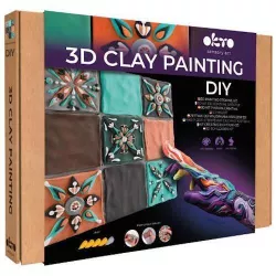 купить Набор для творчества Okto 10046 Tablou 3D cu plastilină aerată Air Clay 30x30сm: Mudejar Fusion в Кишинёве 