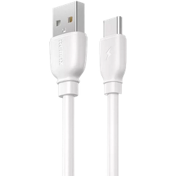 Cable de date Remax RC-138a, USB Type-A/USB Type-C, 1m, Alb