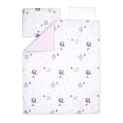 купить Детское постельное белье Veres 153.3.16 Сменная постель Elephant Family Pink (3ед.) в Кишинёве 