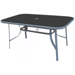 cumpără Mobilier pentru grădină Villager Como gri închis + sticlă imprimată negru (41076) în Chișinău 