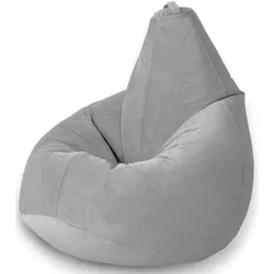 cumpără Fotoliu BeanBag BeanBag BM6069, Кресло Груша из велюра Standart, с двойным чехлом, XXL, Серый în Chișinău 