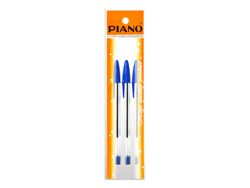 Набор ручек шариковых CRYSTAL PB-934 soft ink, 1mm, 3шт син
