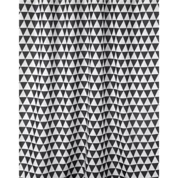 купить Занавеска для ванной Bisk 06880 TXT PLAIN alb/negru 180x200 в Кишинёве 