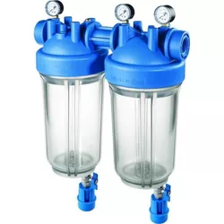 купить Фильтр проточный для воды ATLAS Filtri Filtru DP 10 BB duo Big S M transporent 1" (fără cartuş) в Кишинёве 