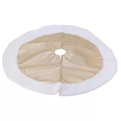 купить Новогодний декор Promstore 56537 Covoras pentru bradul de Craciun D90cm, auriu в Кишинёве 