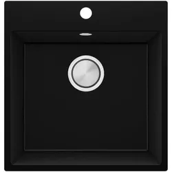 cumpără Chiuvetă bucătărie Primagran Riga 50 Black + accesorii 500x480 MY5KC în Chișinău 