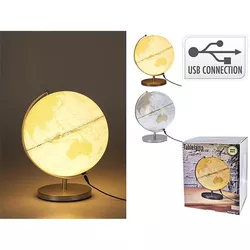купить Глобус Promstore 52570 Glob pamantesc cu iluminare D26cm, cu port USB, alb в Кишинёве 