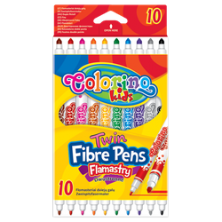 Carioci Fibre Pens 10 buc. 4 мм/0.7мм Colorino