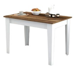 cumpără Masă Trendy Kiev 511-Nuc, Alb 110x75x72cm în Chișinău 
