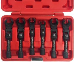 cumpără Cheie fixă JTC JTC-6707 Набор ключей разрезных шарнирных 3/8", 12-19 мм. 6 шт. în Chișinău 