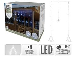 Огни новогодние "Сосульки" 138LED 2.2X1m, белые, 8 режимов