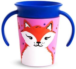 cumpără Cană cu pai Munchkin MUN0113fox Miracle Wildlove, Vulpe (180ml) în Chișinău 