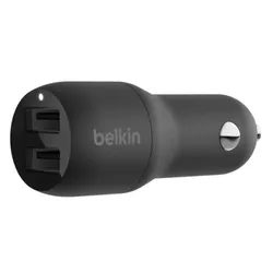 купить Зарядное устройство для автомобиля Belkin CCB001BTBK Dual USB-A Car Charger, 12W X2, BLK в Кишинёве 