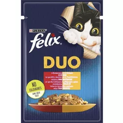 cumpără Hrană pentru animale de companie Purina Felix Duo cons. p/pisici (vita,pui) 85g (26) în Chișinău 