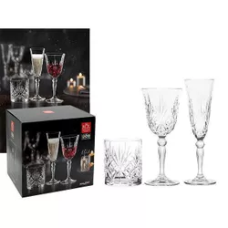 купить Посуда для напитков RCR 29643 Melodia 18ед: 6x160ml 6x270ml 6x310ml в Кишинёве 
