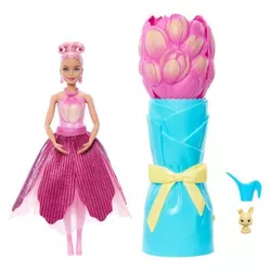 купить Кукла Barbie JMF57 Petal Pop într-o rochie roz cu lalea в Кишинёве 