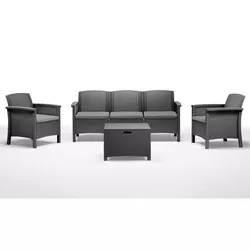 cumpără Set mobilier de grădină Bica Venezia 3 Graphite în Chișinău 