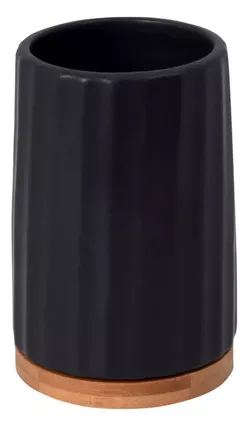купить Стакан для зубных щёток Bisk 08409 Suport periute de dinti KIDO negru в Кишинёве 