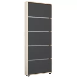 купить Полка для обуви Mobildor-Lux Leo Slim 80x16x203H cm Sonoma/Anthracite в Кишинёве 