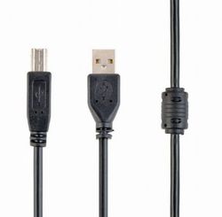 Cable USB, AM/BM,  1.8 m, USB2.0  Premium quality with ferrite core, CCF-USB2-AMBM-6