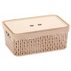 купить Короб для хранения Promstore 57118 Morsetta XL, 39.3x30x13cm, latte в Кишинёве 