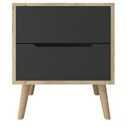купить Тумбочка Trendy Flora-Sapphire Oak, Anthracite, 50x60x44cm в Кишинёве 
