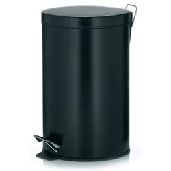 купить Урна для мусора Kela 10931/11 inox 12l negru Kilian (inchidere silentioasa) в Кишинёве 