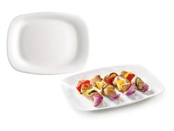 Блюдо 33X24cm Grangusto белое, стеклокерамика