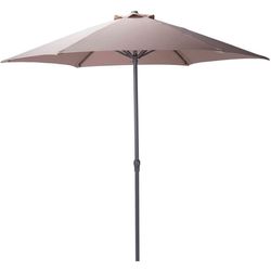купить Зонт садовый Holland 57448 Umbrela de soare D230cm, 6 spite arcuite, marou-gri, husa в Кишинёве 