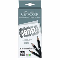 Набор худ. карандашей 12 шт. Artist Studio – Graphitstifte Cretacolor
