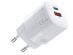 Wall Charger CHOETECH, PD5006 A+C dual port 33W, Black
