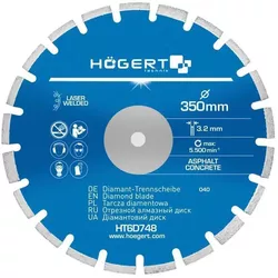 cumpără Disc de tăiere Hoegert HT6D748 Disc de taiere 350x3.2x25.4mm în Chișinău 