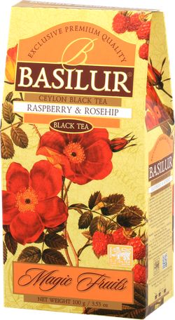 Черный чай Basilur Magic Fruits,  Raspberry & Rosehip, 100 г