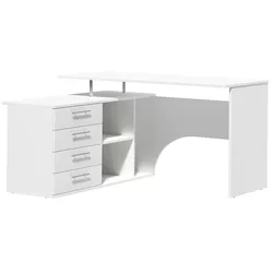 купить Офисный стол Fabrik Home СК-01 левый белый ясень в Кишинёве 