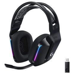 Wireless Gaming Headset Logitech G733, 40mm drivers,20-20kHz,39 Ohm,87.5dB, RGB,2.4 Ghz/3.5mm,Black